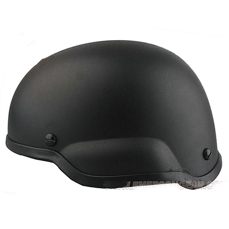 Casco con rieles laterales y velcro táctico