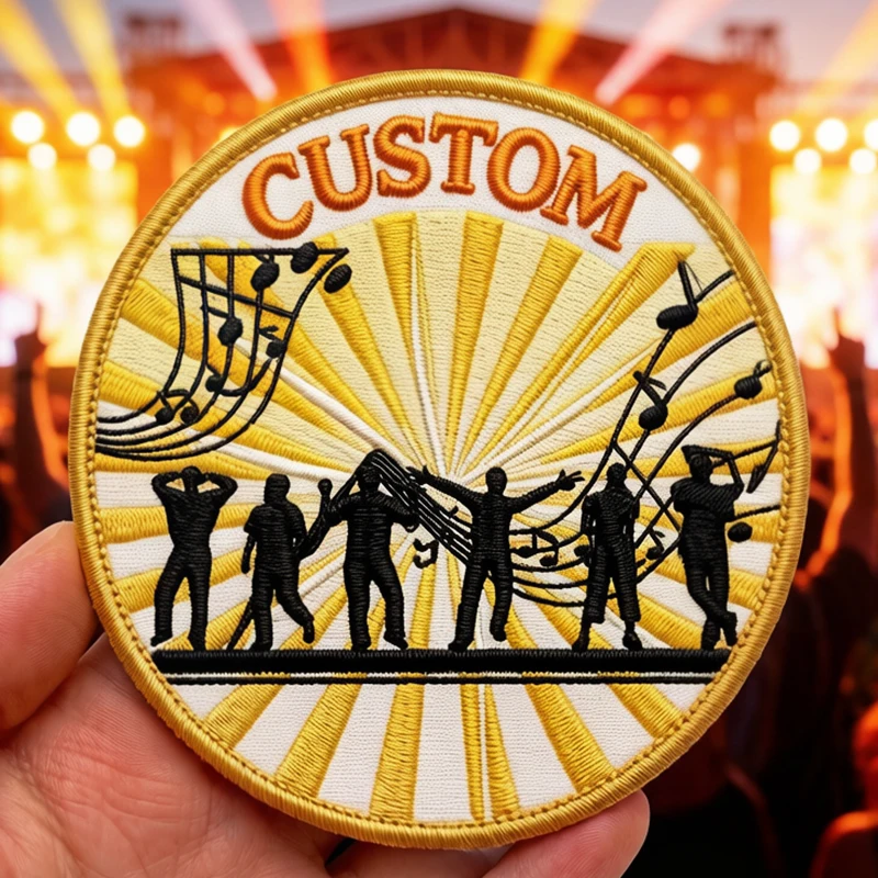 Parches personalizados con logotipo y detalle de bordado