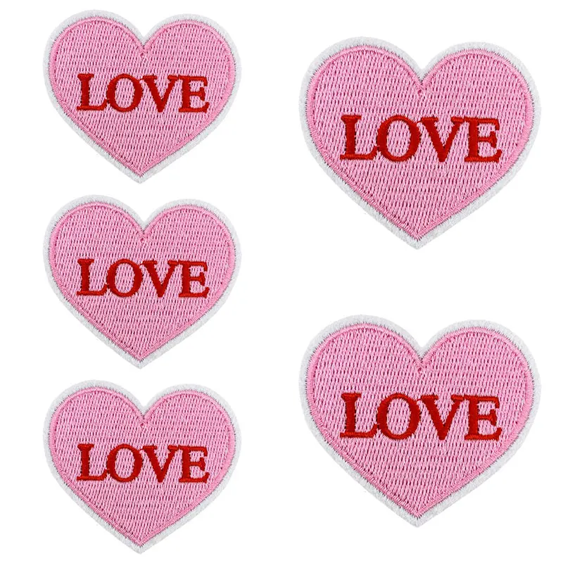 Parche termoadhesivo corazón amor – Para planchar en ropa y mochila