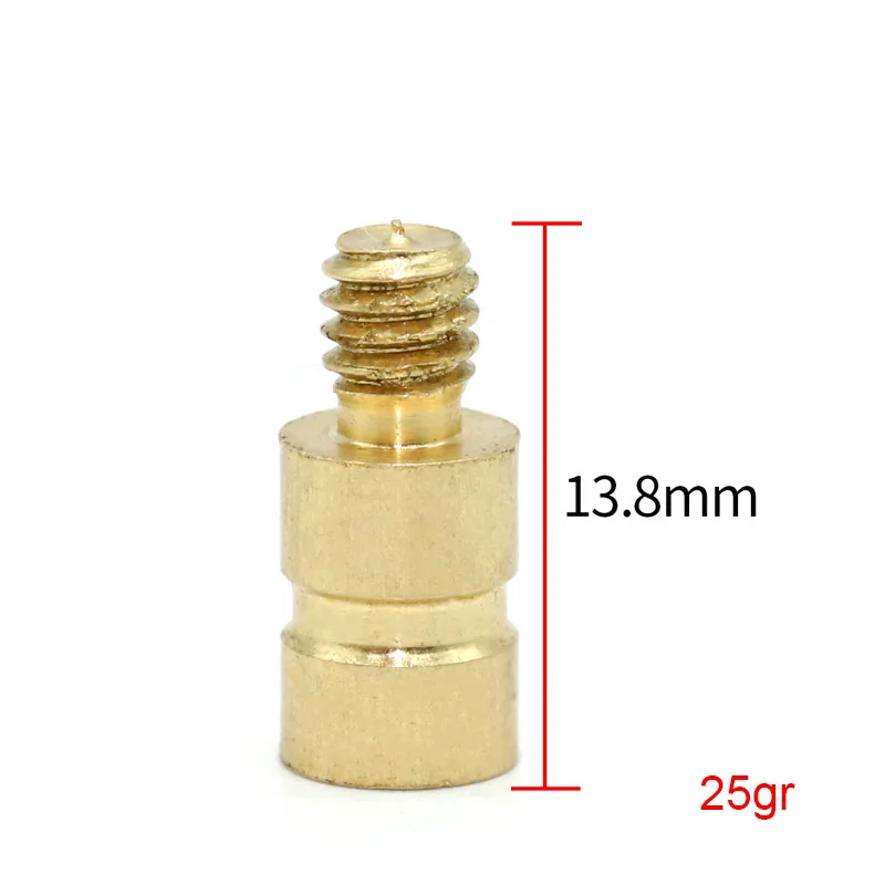 Inserto eje flecha 6,2mm 25/50/100 granos puntas anchas cobre - imagen 3