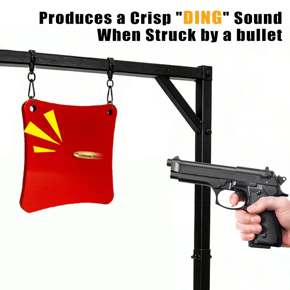Objetivo de tiro AR500 de acero para pistola y rifle portátil - imagen 2