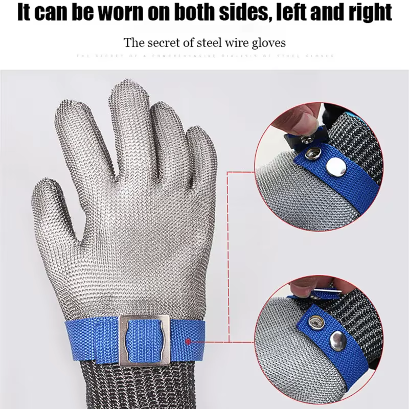 Guantes anticorte HPPE nivel 5 para carnicería y cocina - imagen 5