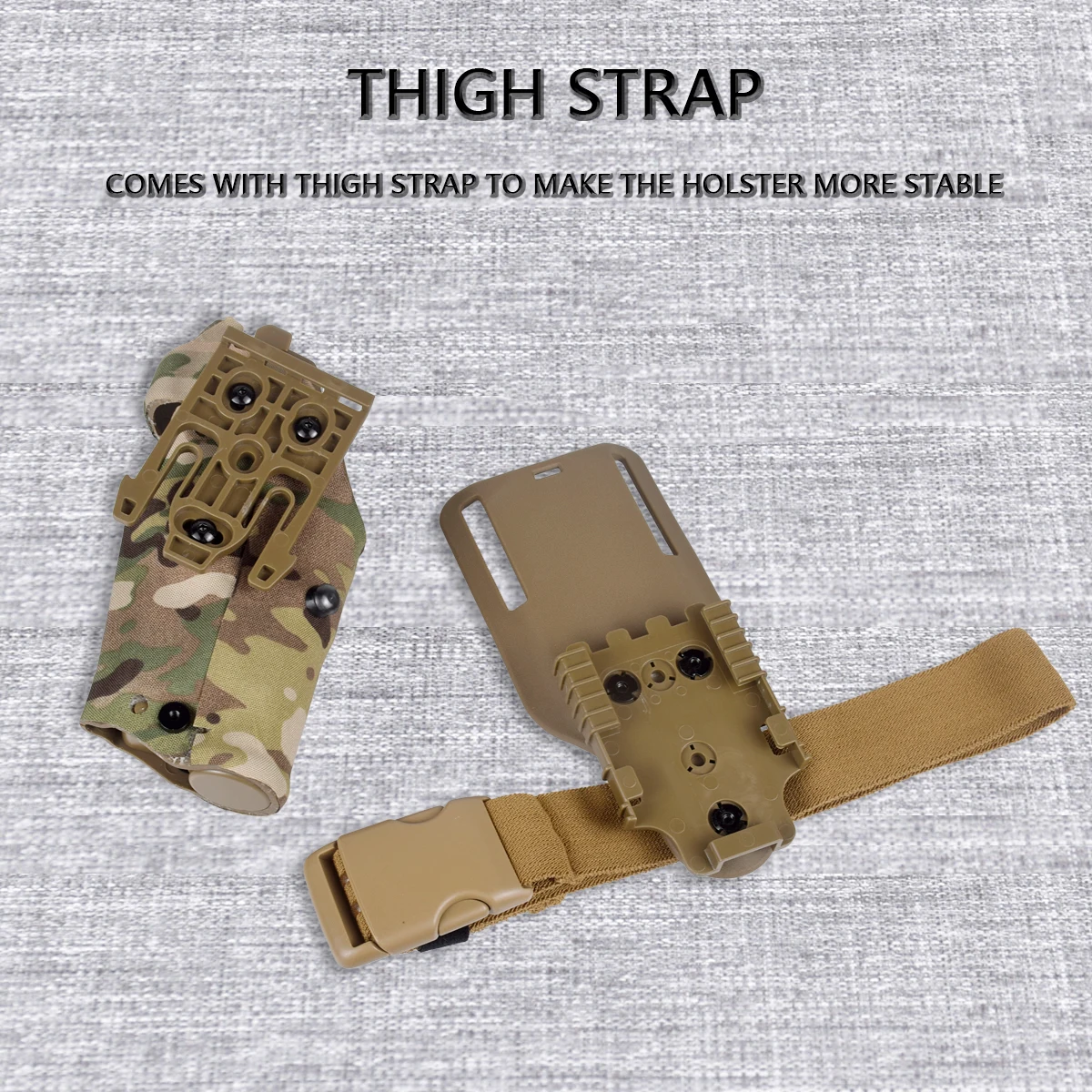 Funda táctica Glock 17 – Correa de pierna con sistema MOLLE - imagen 2