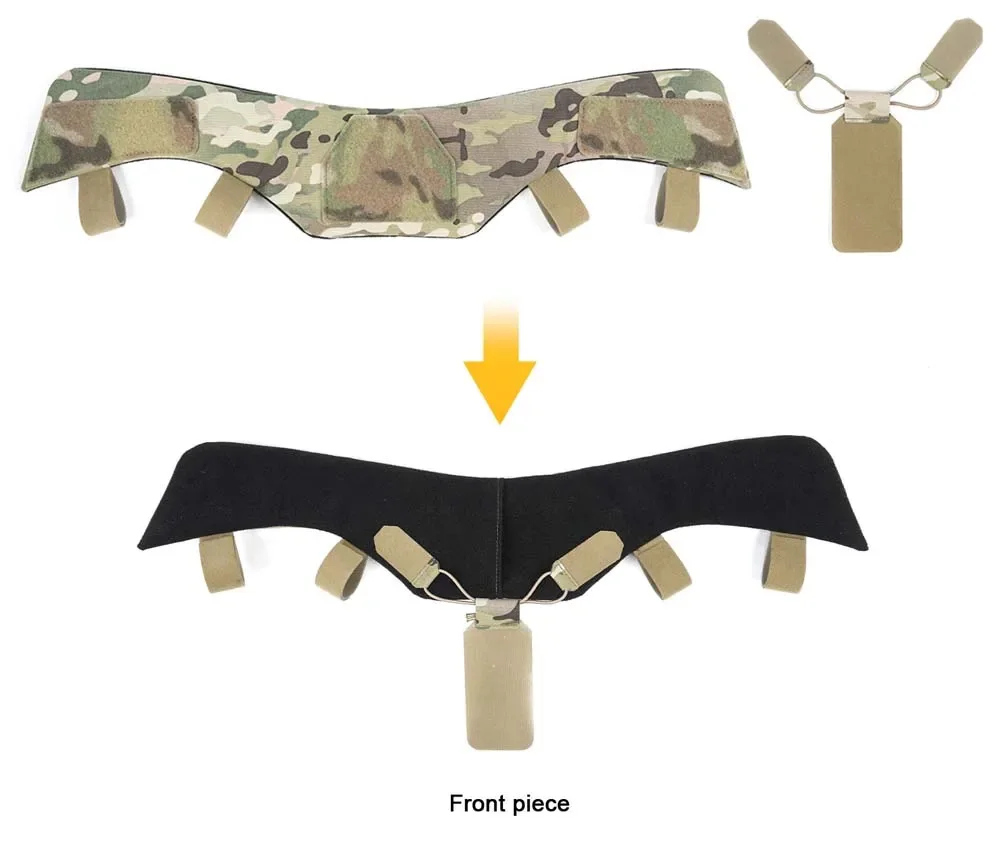 Protector de cuello táctico acolchado para chalecos JPC FCSK CPC