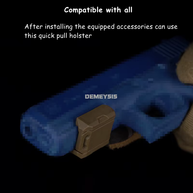 Funda táctica universal de extracción rápida para pistola airsoft - imagen 2