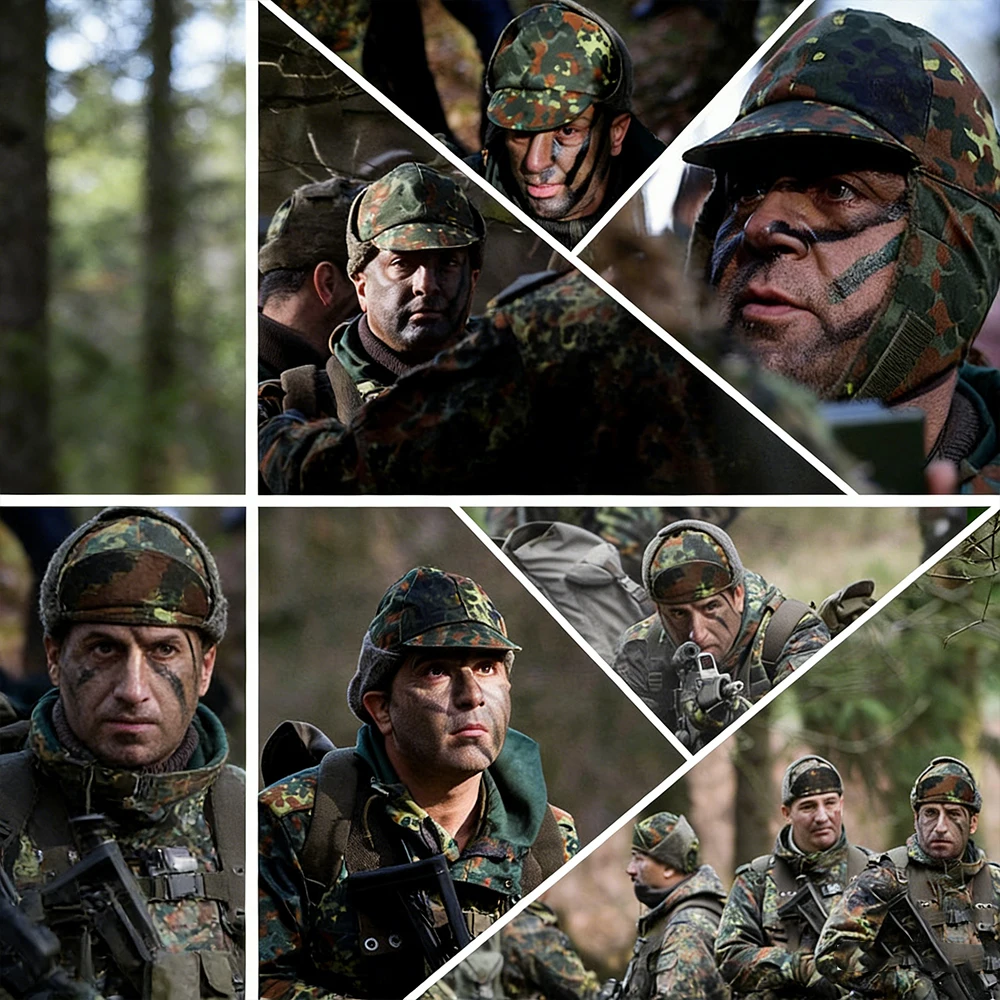 Gorro táctico forro polar camuflaje ajustable protección orejas - imagen 2