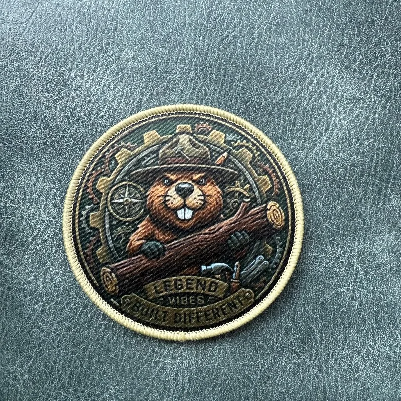 Parche táctico Beaver gancho y bucle para mochila o brazalete - imagen 5