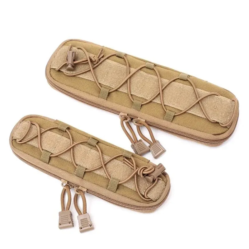 Juego cuchillos tácticos MOLLE EDC multifuncionales bolsa nailon caza - imagen 3