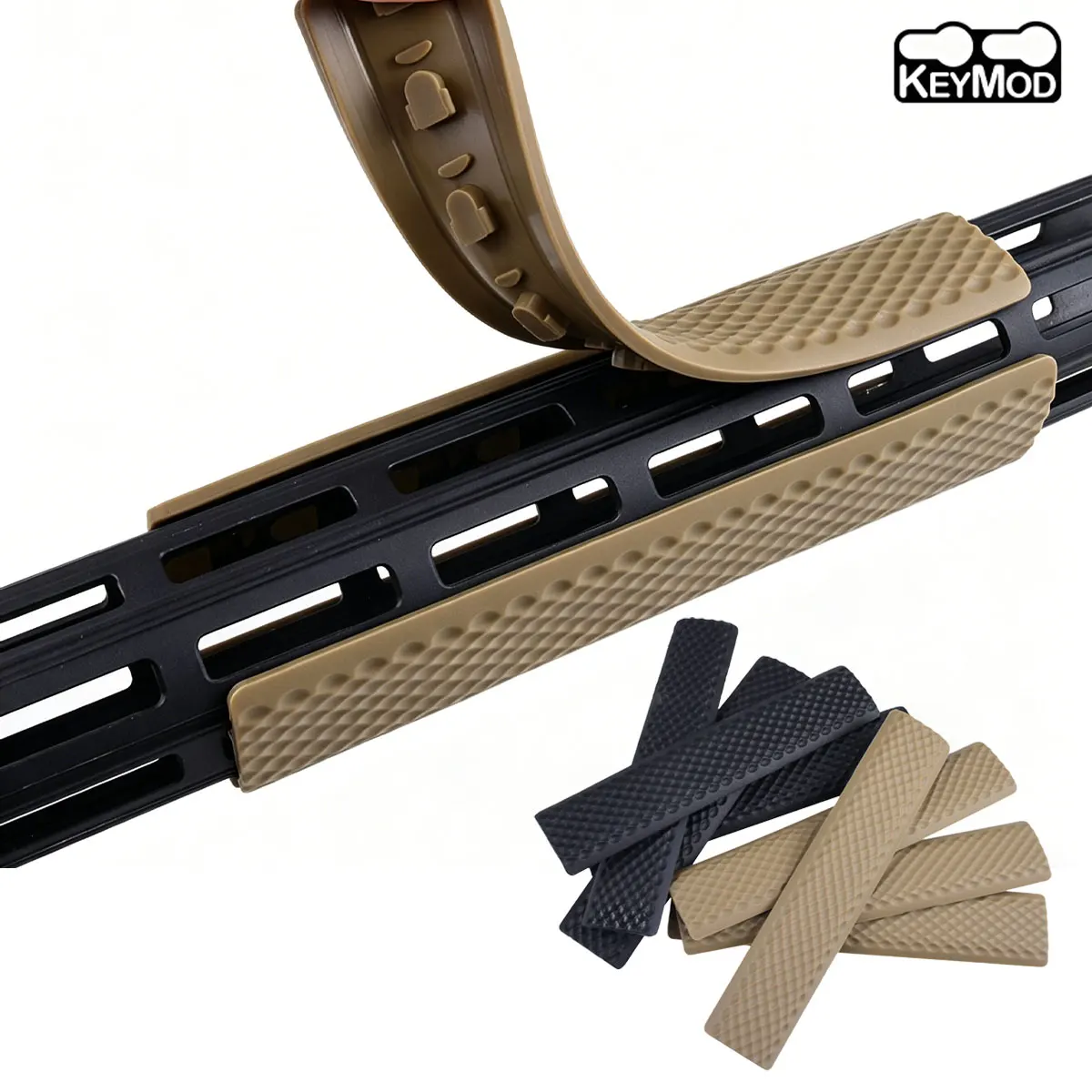 Protecciones tácticas antideslizantes Picatinny M-LOK para Airsoft