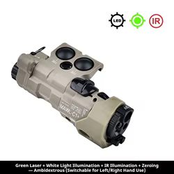 MAWLC1 Linterna táctica LED con montaje en riel Picatinny
