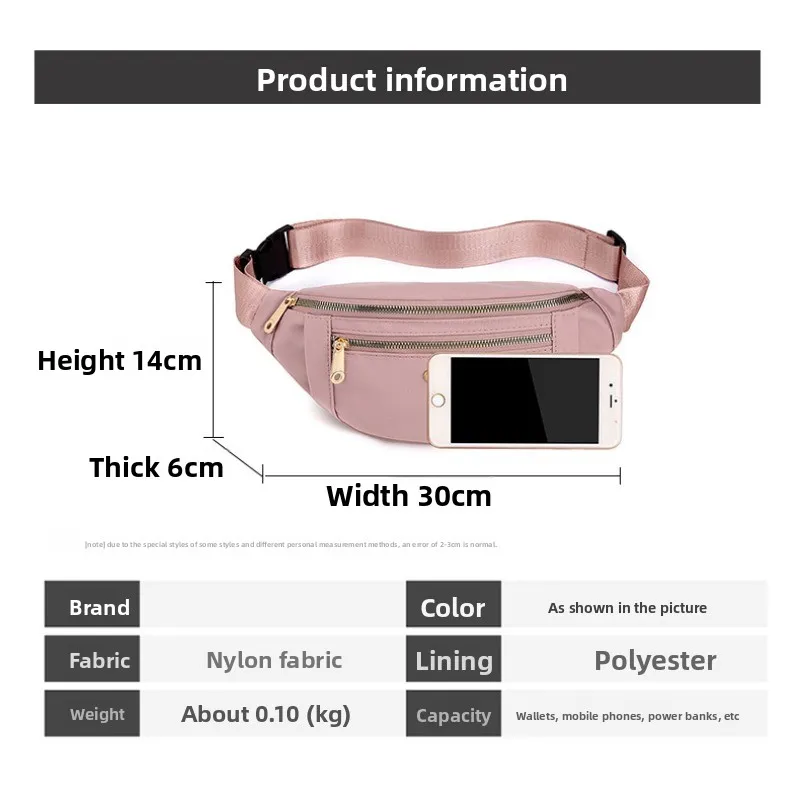 Riñonera táctica mujer impermeable multicapa bandolera moderna - imagen 5
