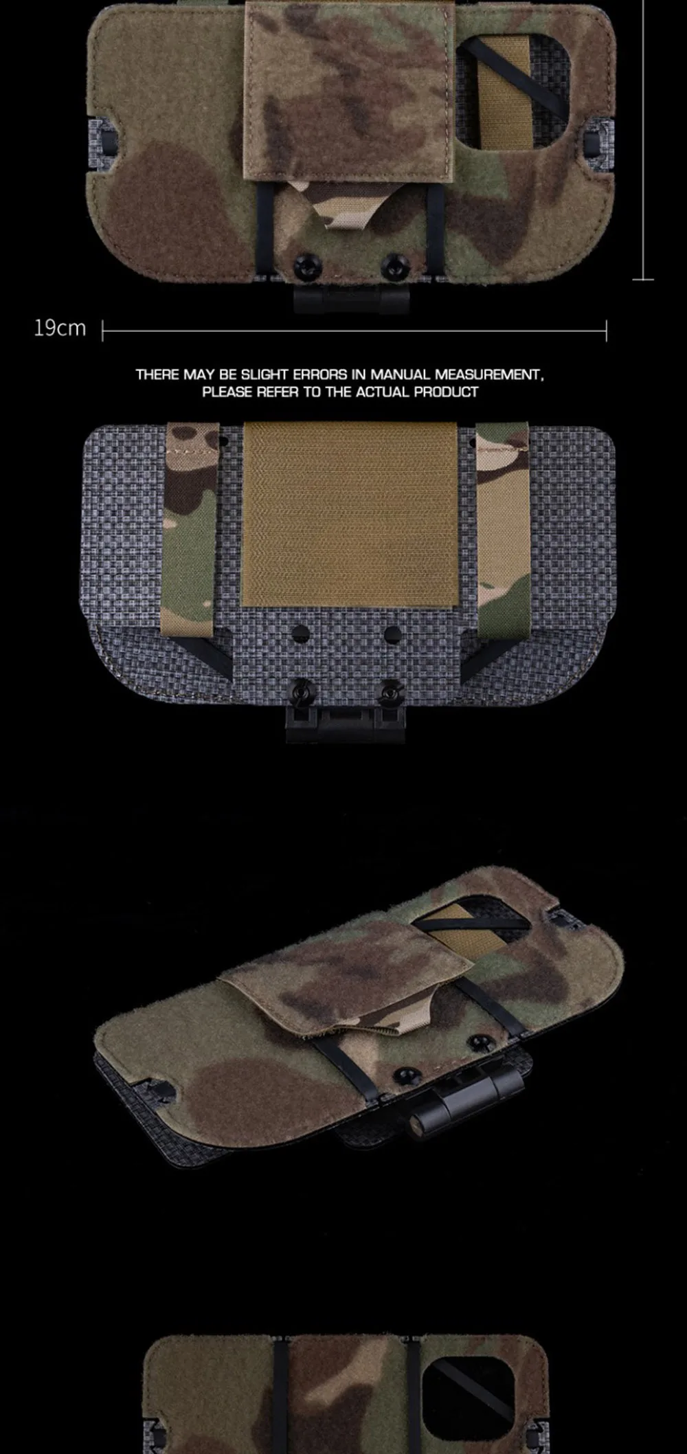 Bolsa diseñada para fijación frontal