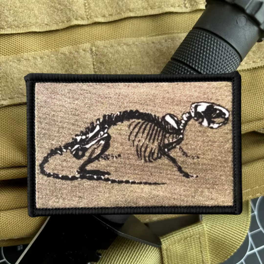 Parche gancho bucle esqueleto de tigre – Insignia táctica militar - imagen 2