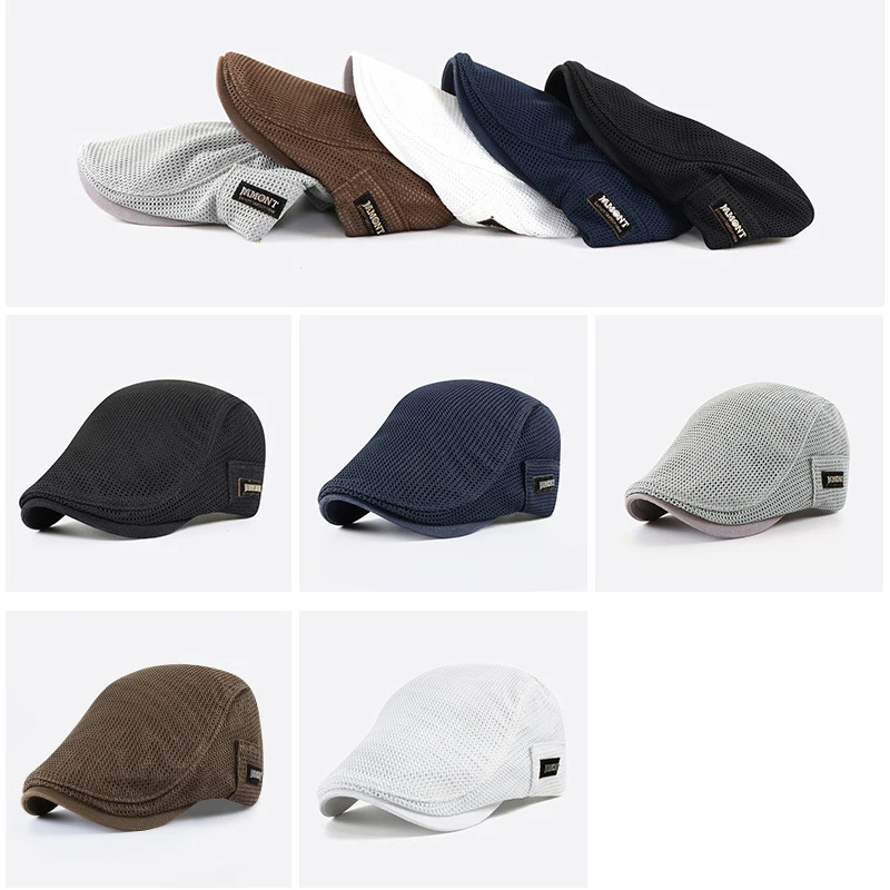Gorra táctica de malla transpirable con visera plana