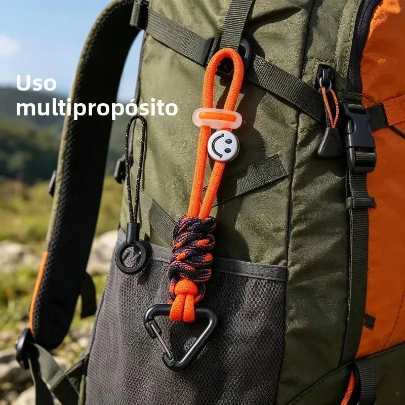 Paracord tejido a mano con aleación de aluminio y colores contrastados - imagen 2