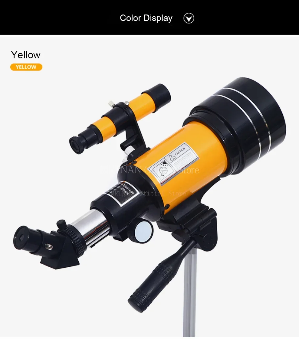 Telescopio montado y listo para usar