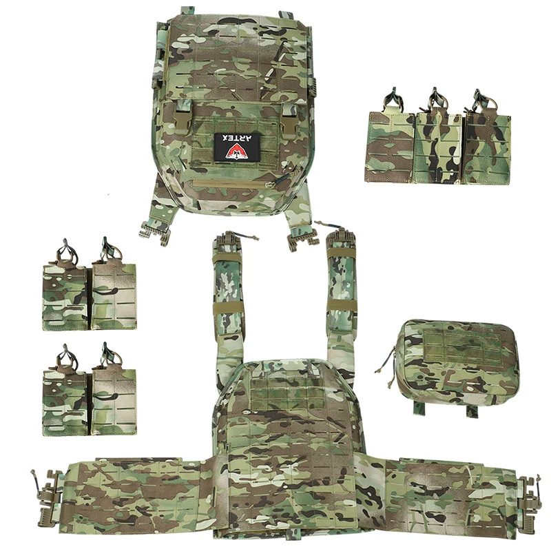 ARTEX Ranger Chaleco táctico portaplacas MOLLE liberación rápida verde - imagen 5