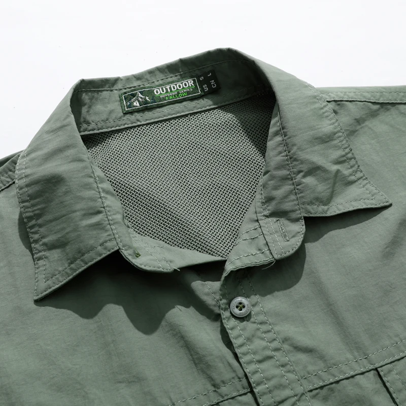 Camisa táctica de pesca UPF 50+ manga larga transpirable para hombre - imagen 4