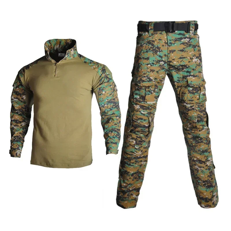 Uniforme táctico camuflado manga larga – Camisa y pantalón