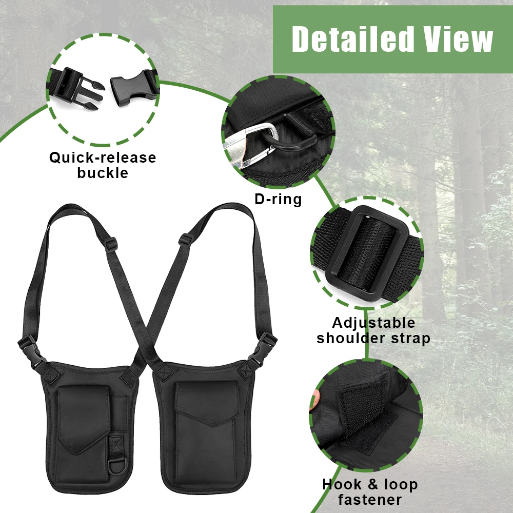 Bolso táctico de axila antirrobo con funda móvil oculta ajustable - imagen 4