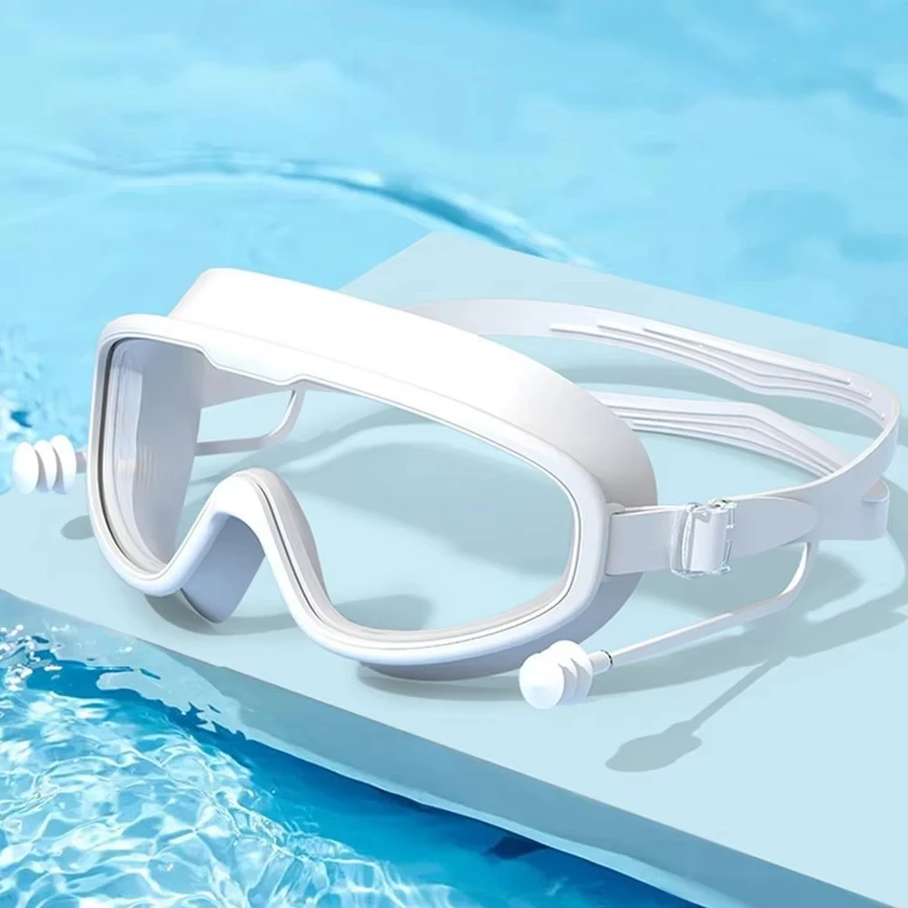 DIZETION Gafas Natación Niños Antiniebla Montura Grande con Tapones - imagen 5