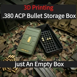 Caja de munición .380 ACP impresa en 3D para colección