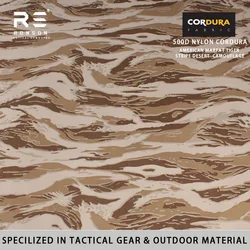 MARPAT Desert Tigerstripe Cordura impermeable PU tela de camuflaje