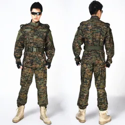 Chaqueta táctica camuflaje hombre resistente ripstop para Airsoft