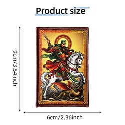 Parche táctico bordado Guan Yu con gancho y bucle