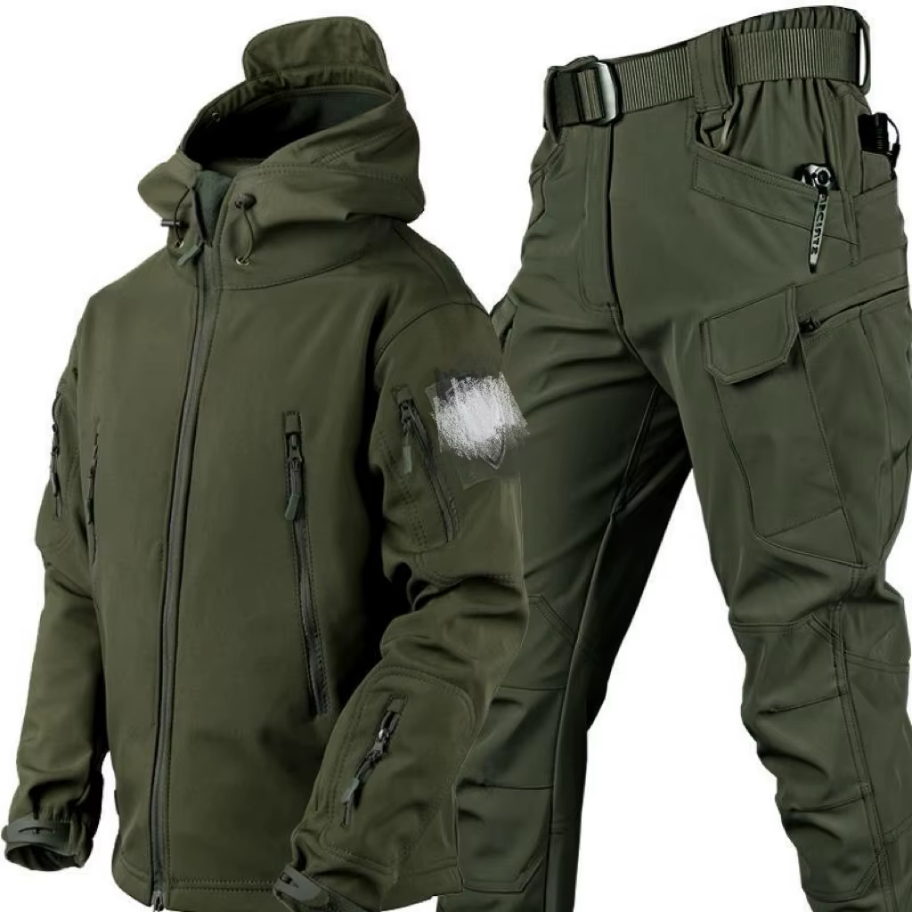 Traje softshell impermeable a prueba de viento caza senderismo - imagen 2