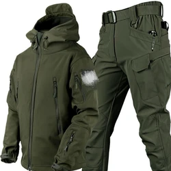 Traje softshell impermeable a prueba de viento caza senderismo