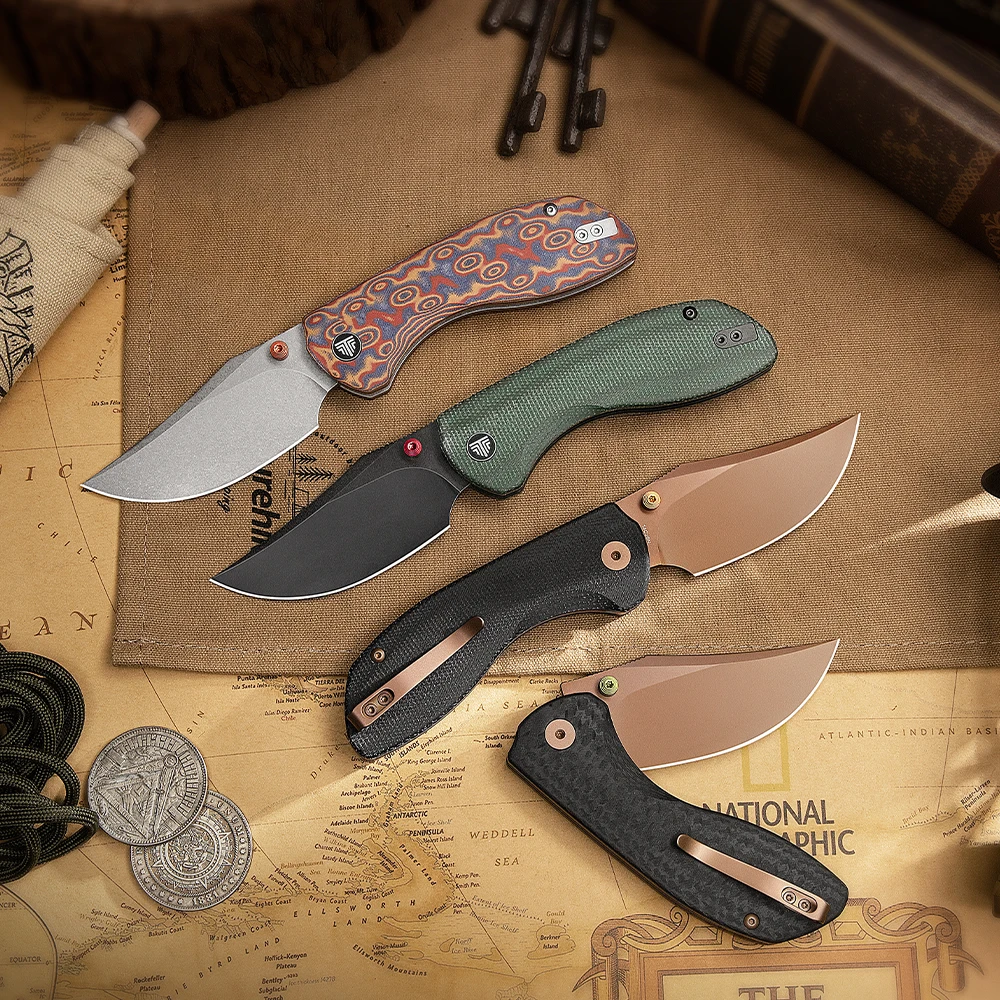 Cuchillo plegable TRIVISA Hippo-GM de acero 14C28N y Micarta - imagen 5