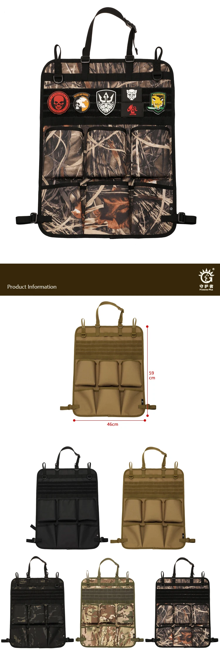 Bolsa colgante para respaldo de coche