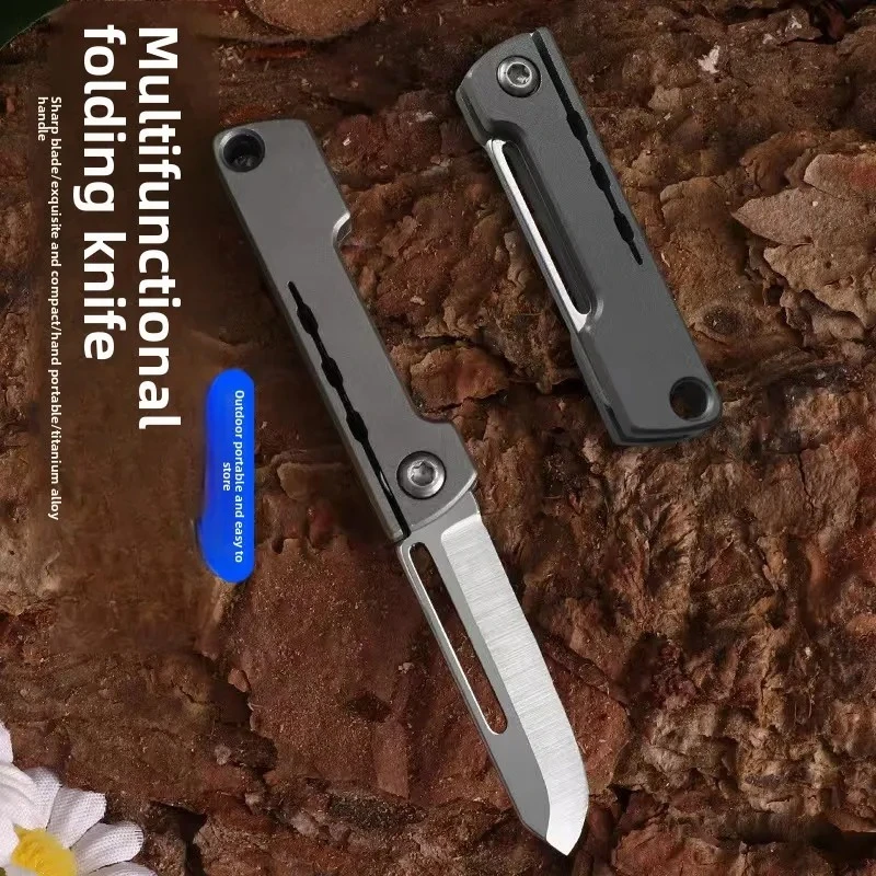 Navaja táctica plegable de aleación de titanio mini compacta en monte - imagen 2