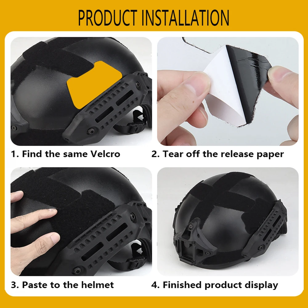 Sistema gancho bucle adhesivo para casco MK táctico - imagen 2