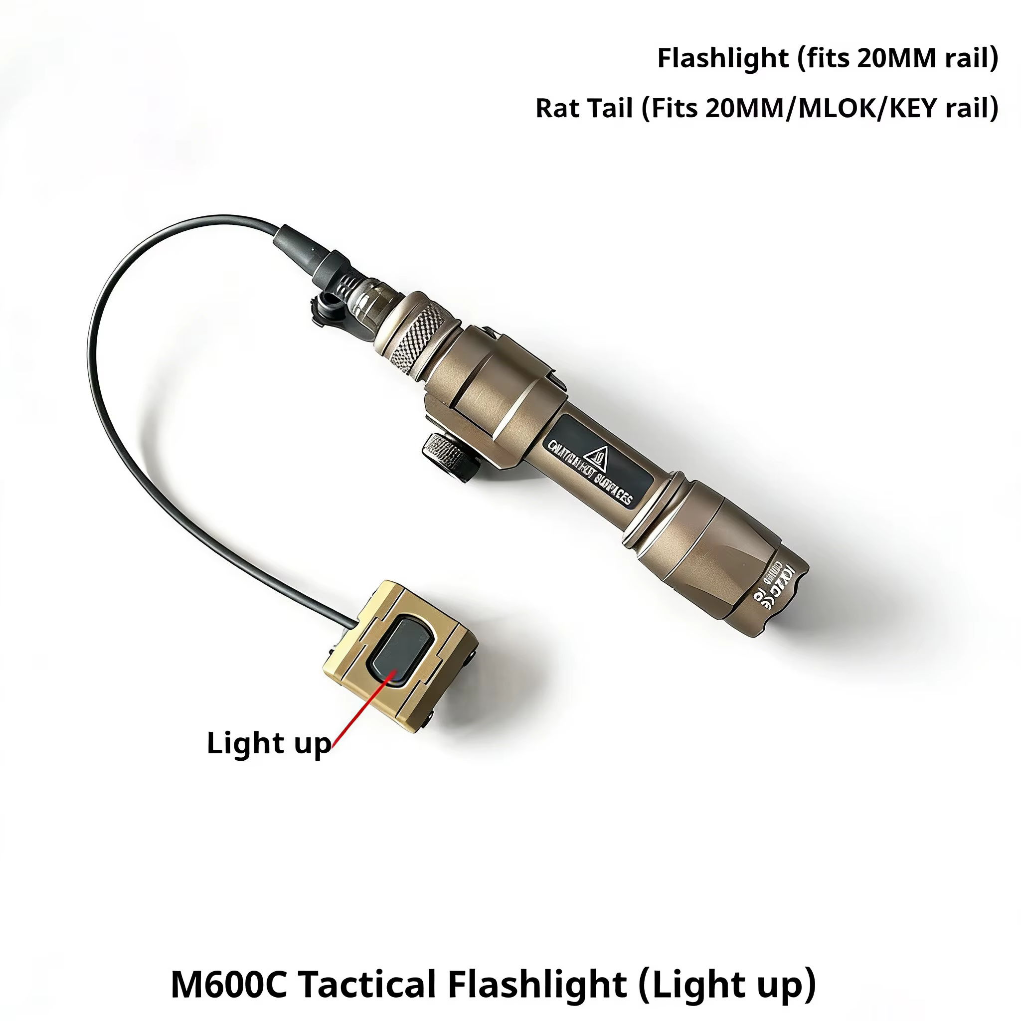 SureFire M600 Linterna táctica con riel Picatinny para rifle y pistola - imagen 2