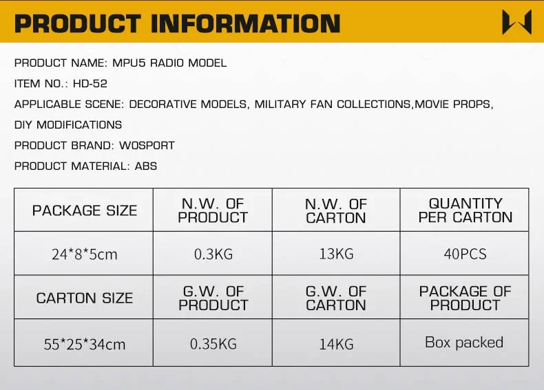 Detalle del acabado ABS