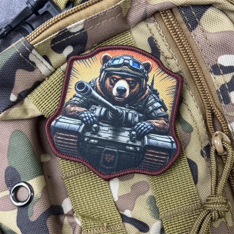 Insignia táctica con sistema gancho y bucle