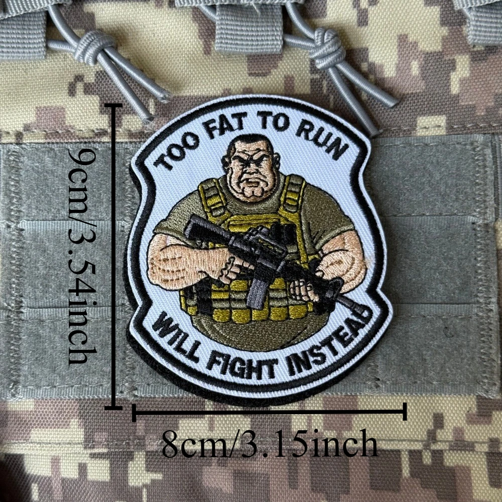 Parche táctico militar bordado Velcro gancho y bucle para mochila - imagen 3