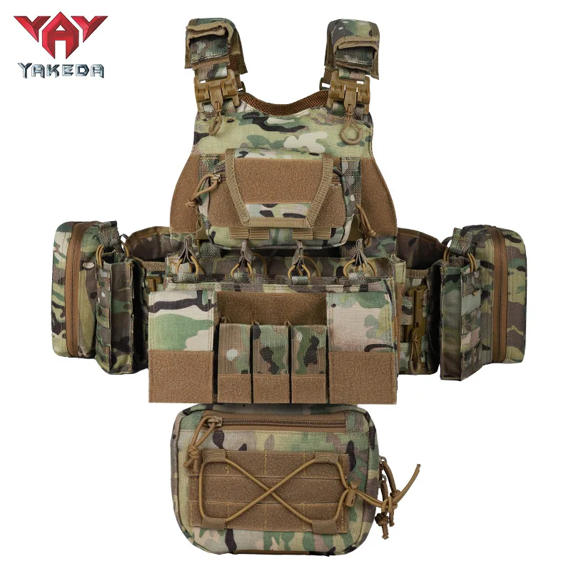 Chaleco táctico YAKEDA MOLLE expandible desmontable para accesorios - imagen 2