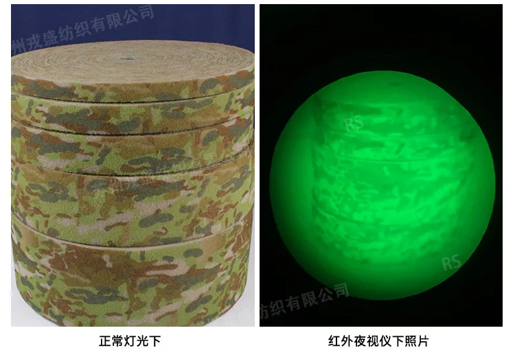 AMCU Cinta velcro lazo camuflaje australiano para coser mochila