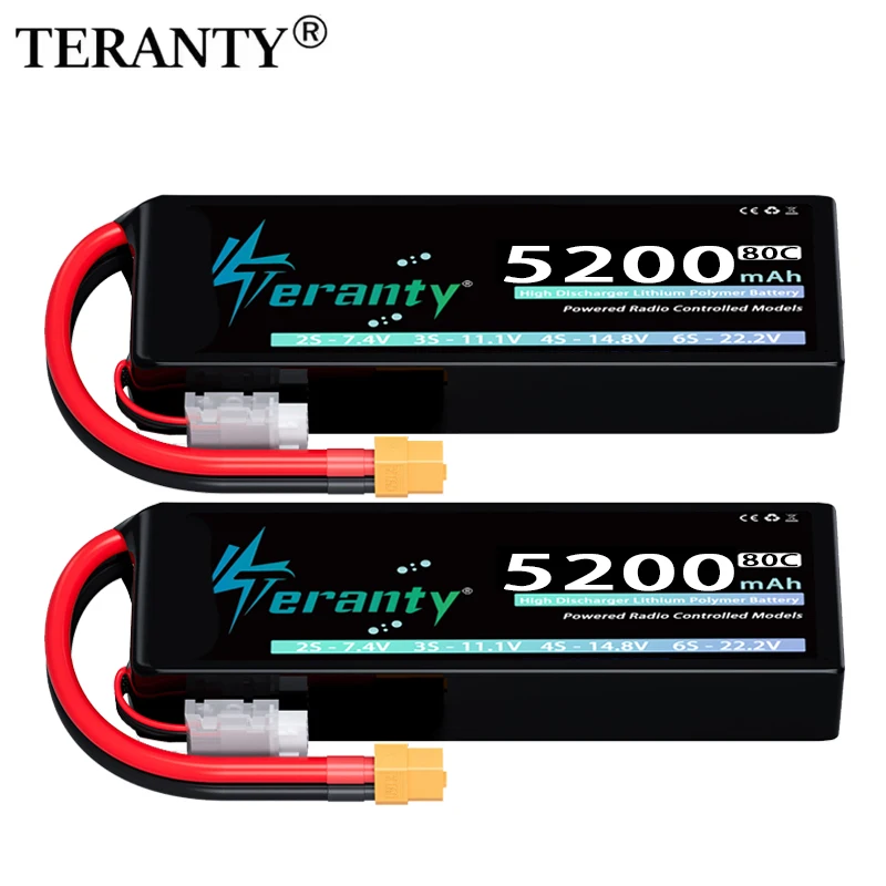 Batería LiPo TERANTY con carcasa flexible y conector XT60/XT90 RC - imagen 5