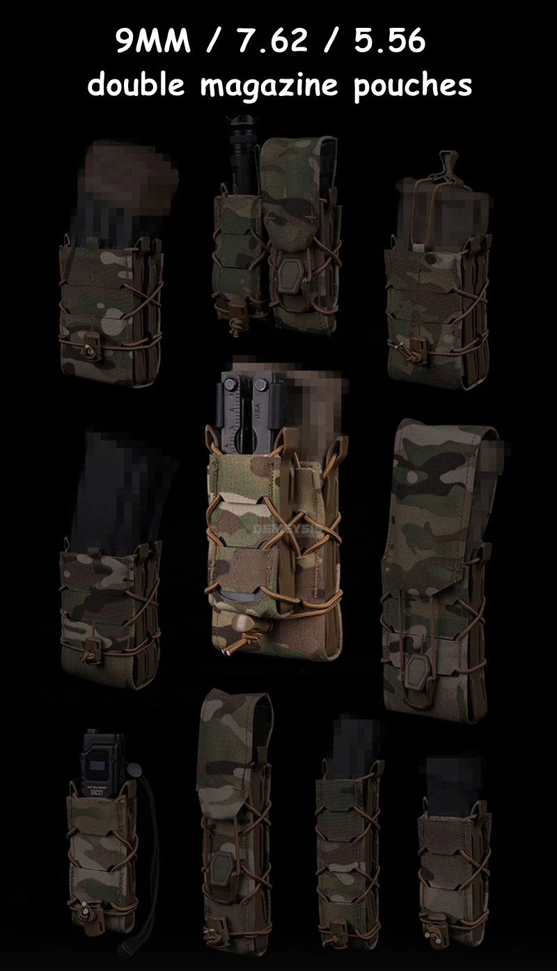Bolsa táctica doble para cargadores