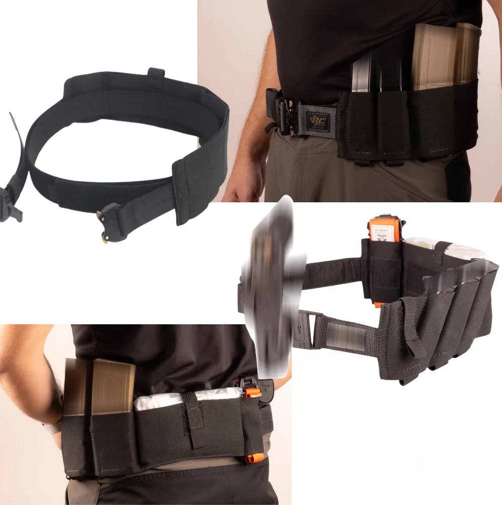 Cinturón táctico elástico liberación rápida hebilla magnética MOLLE - imagen 2