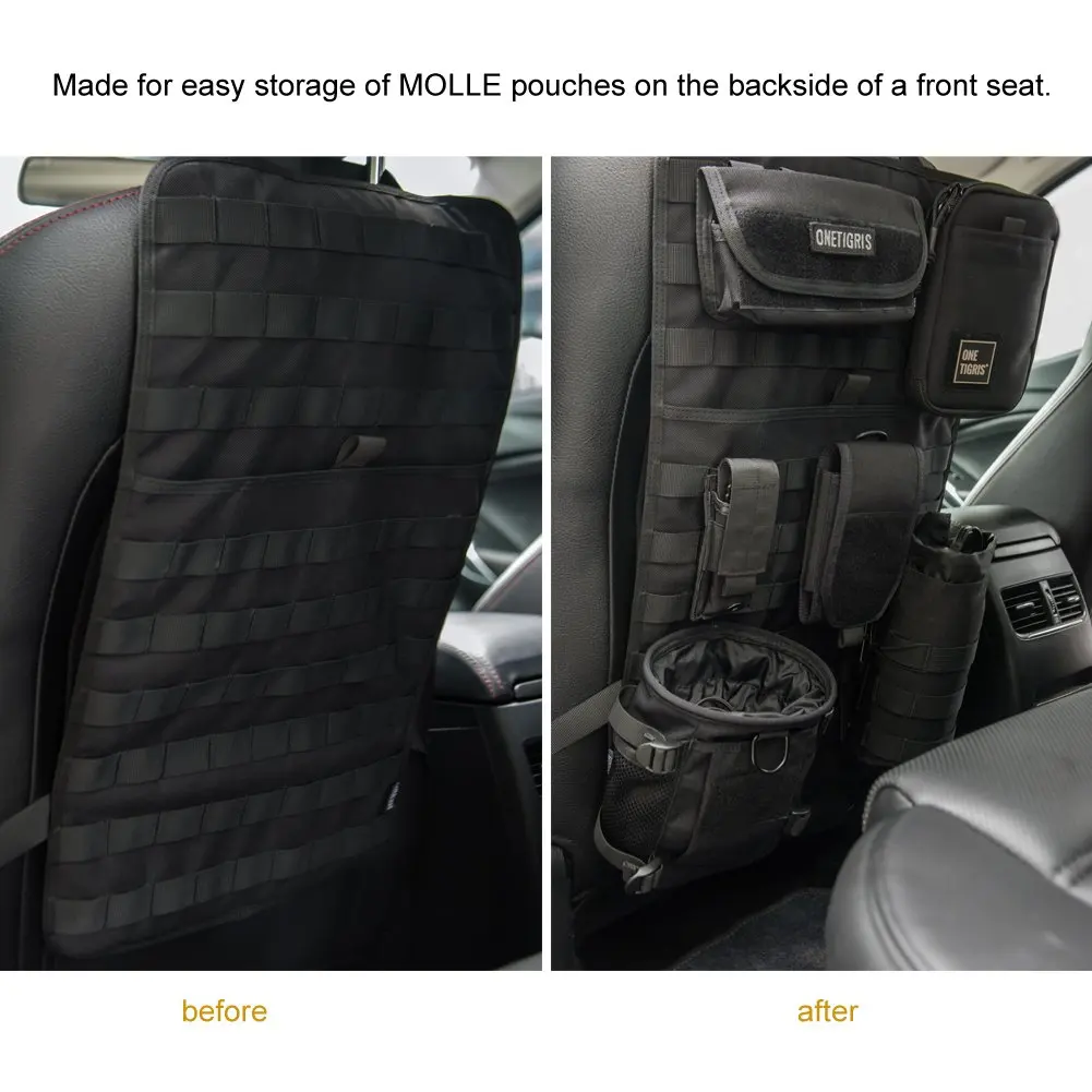 Panel Molle táctico organizador asiento coche nailon a prueba de caídas - imagen 2