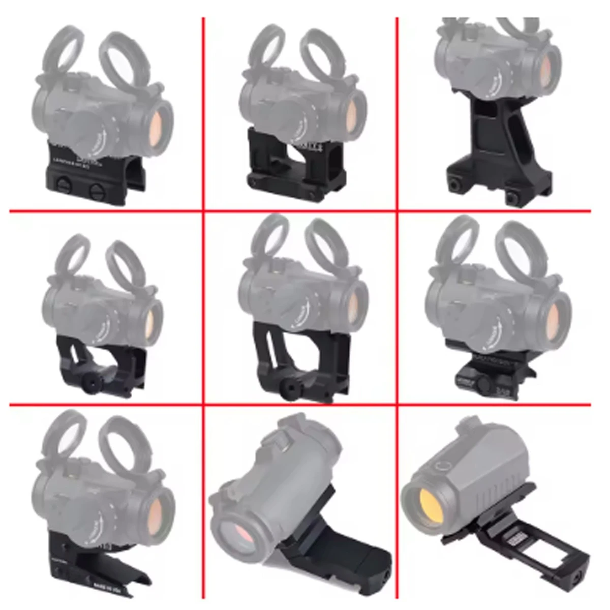 UNITY soporte QD rápido para mira de punto rojo aluminio - imagen 5