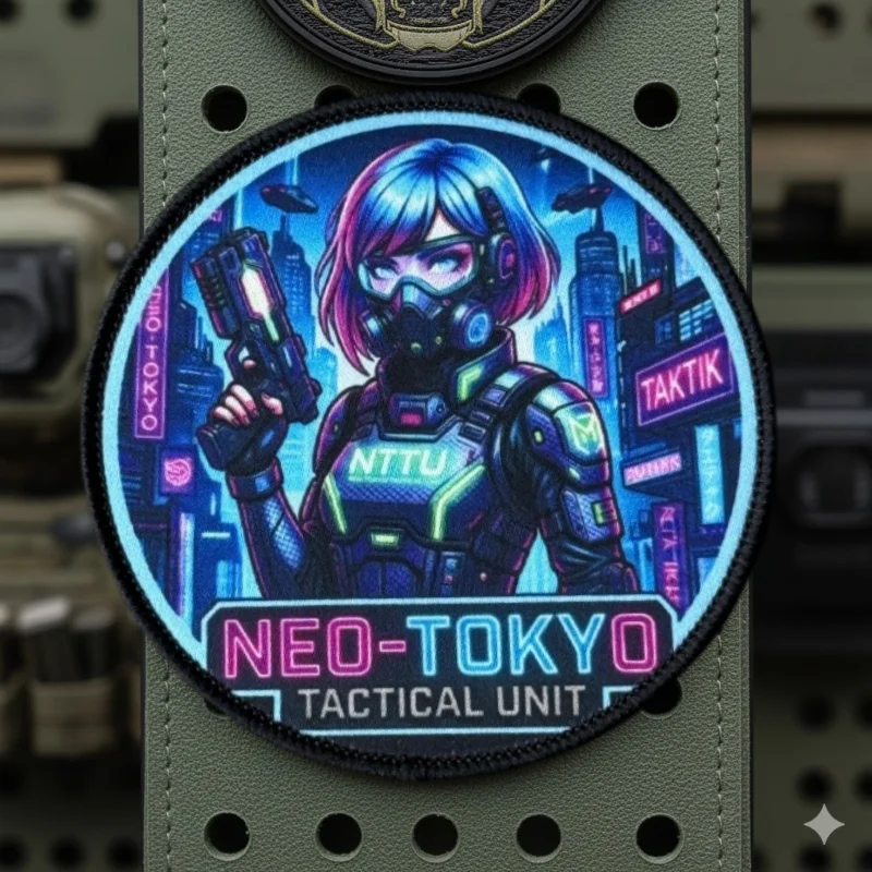 Parche militar anime con gancho y bucle para gorra o mochila - imagen 3