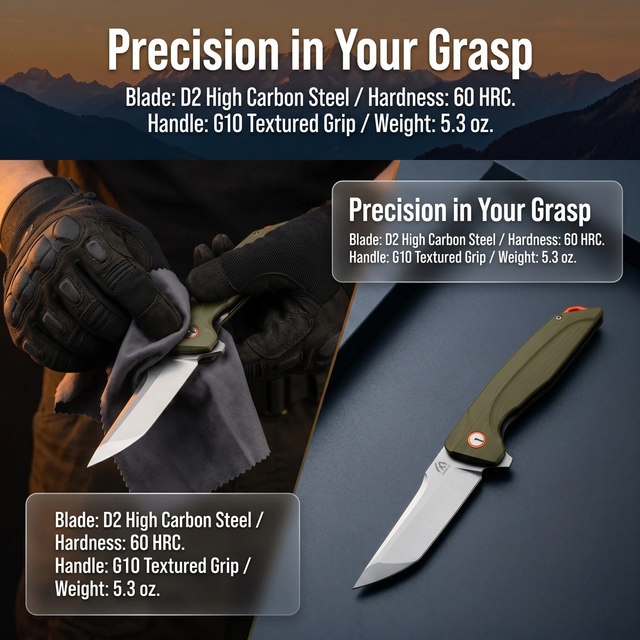 Cuchillo plegable táctico multifunción para exteriores y regalo - imagen 4