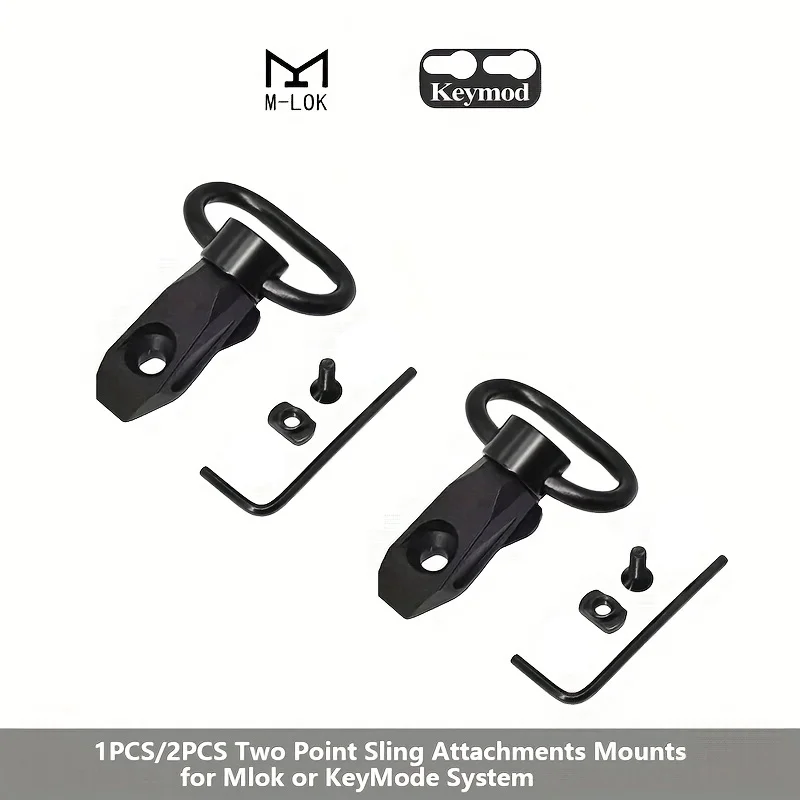 Anclajes de correa táctica M-LOK/KeyMod para montaje en carril - imagen 3