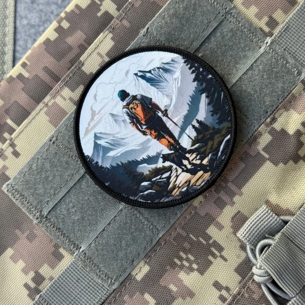Parche táctico moral viaje solitario – Velcro impreso Airsoft